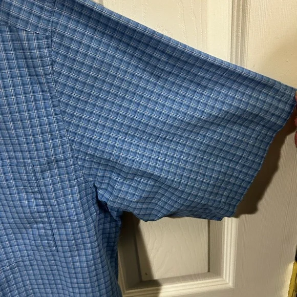 Ariat Men's Blue Plaid Casual Shirt - Picture 4 of 5